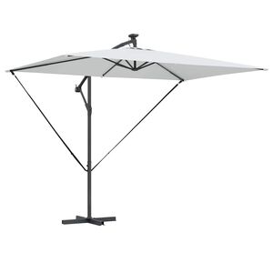 vidaXL P&auml;ikesevari LED -ribatuledega Liivakarva 294 x 200 x 270 cm