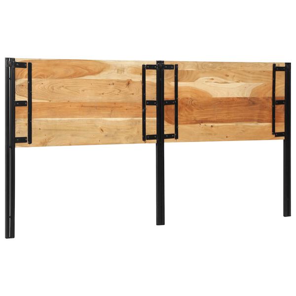 vidaXL voodipeats, 200 cm, t&auml;ispuidust akaatsia ja raud