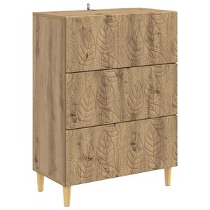 vidaXL Sahtlib&uuml;roo Artisan tamm 66 x 34,5 x 90 cm Tehispuit