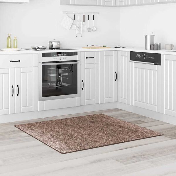 vidaXL Libisemisvastane Shaggy Vaip Pruun 120 x 120 cm PP