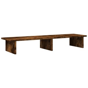 vidaXL monitorialus, suitsutatud tamm, 100 x 27 x 15 cm, tehispuit