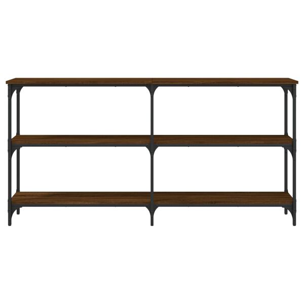 vidaXL konsoollaud, pruun tamm, 150x29x75 cm, tehispuit