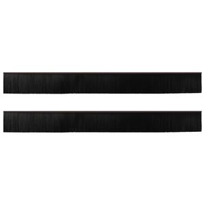 vidaXL Isekleebivad Uksed Brush Seibid 2 pcs Pruun 100 cm