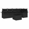 vidaXL Aia Diivanikomplekt padjaga 6 pcs pol&uuml;rotang
