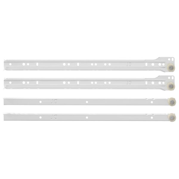 vidaXL Sahtli liug 55 pcs Valge Teras