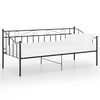 vidaXL diivanvoodi raam, must, metall, 90 x 200 cm