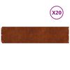 vidaXL Murupiire 20 pcs 25 x 103 cm Ilmastikukindel teras Rooste