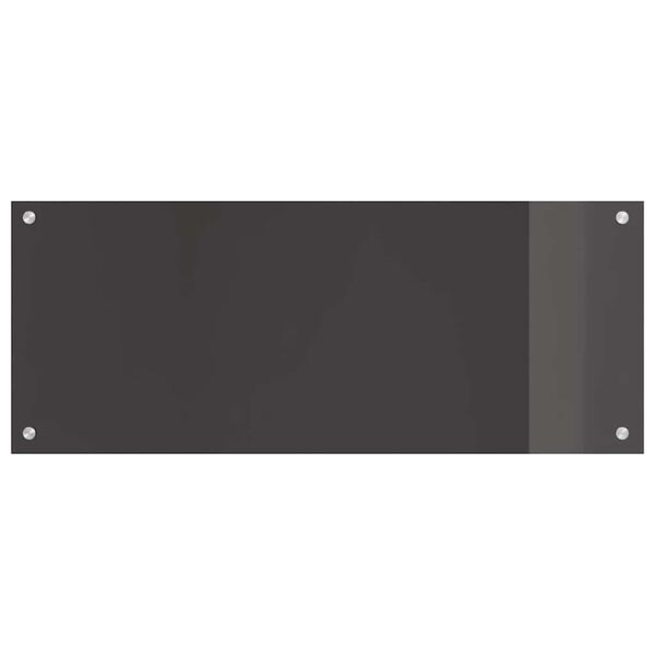 vidaXL K&ouml;gi Splashback 2 pcs Tumehall 100 x 40 cm karastatud klaas