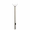 vidaXL pollarvalgusti pistikupesaga 120 cm roostevaba teras IP44