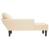 vidaXL Chaise Lounge padjakreemiga velvetist kangaga
