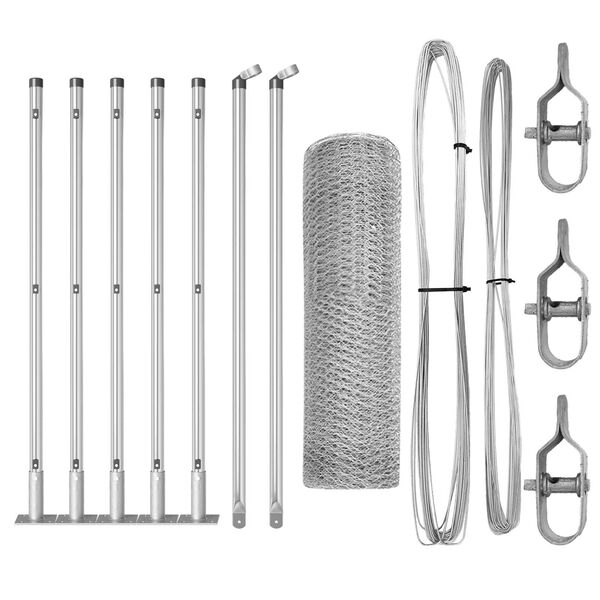 vidaXL Aiapost H&otilde;bedane 10 x 0,6 m (25 mm v&otilde;rk) Teras