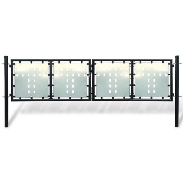 vidaXL must ühe uksega aiavärav 300 x 75 cm