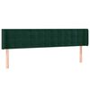 vidaXL voodipeats servadega, tumeroheline, 163x16x78/88 cm, samet