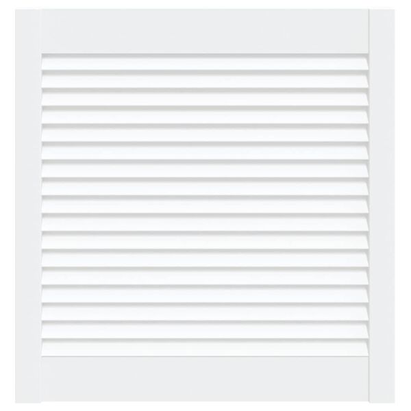 vidaXL kapiuksed, võrega disain valge 61,5x59,4 cm männipuit