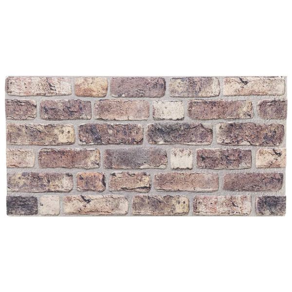 vidaXL 3D seinapaneelid 10 tk, tumepruun, 100 x 50 cm, EPS