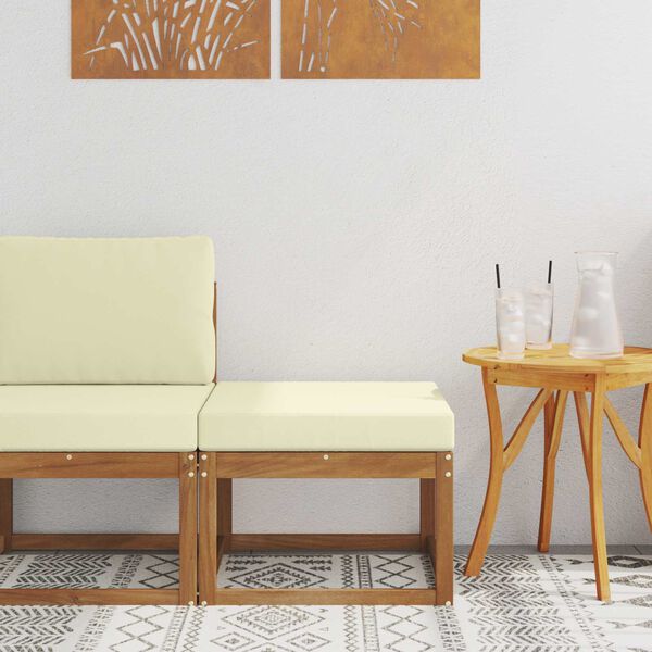 vidaXL V&auml;li jalatoed Tugev akatsiapuu Neutraalne