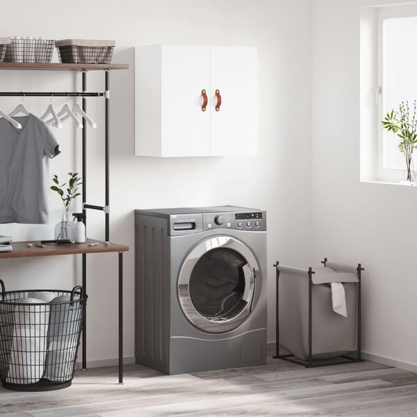 vidaXL seinakapp, valge, 60 x 31 x 60 cm, tehispuit