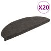 vidaXL trepimatid, isekleepuvad, 20 tk, 65 x 21 x 4 cm, antratsiithall, poolringikujulised, suured