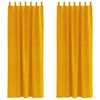 vidaXL Pimendavad kardinad 2 pcs Kollane sinep 140 x 260 cm Samet