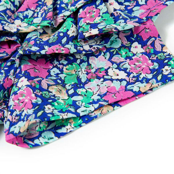 Laste volangidega kleit, koobaltsinine, 104