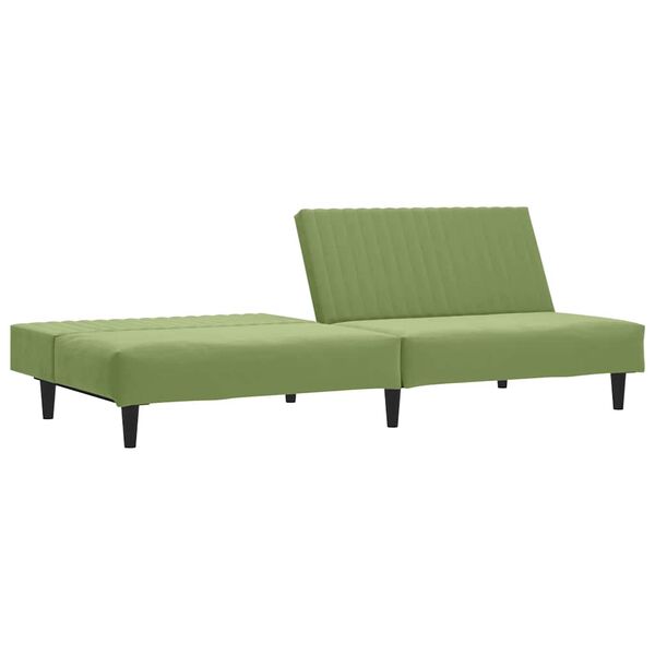 vidaXL 2-kohaline diivanvoodi, heleroheline, samet