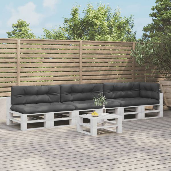 vidaXL euroaluse istmepadjad 7 tk, antratsiithall, kangas