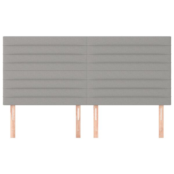 vidaXL peatsiplaat, helehall, 200 x 5 x 118/128 cm, kangas