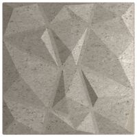 vidaXL seinapaneelid 24 tk, betoonhall, 50 x 50 cm, XPS 6 m², teemant