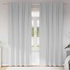vidaXL Kardinad r&otilde;ngastega 2 pcs Kahvatu Hall 260 x 140 cm Pol&uuml;ester