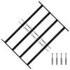 vidaXL Akna rest 75.5 x 60 cm Pulberv&auml;rvitud teras Must