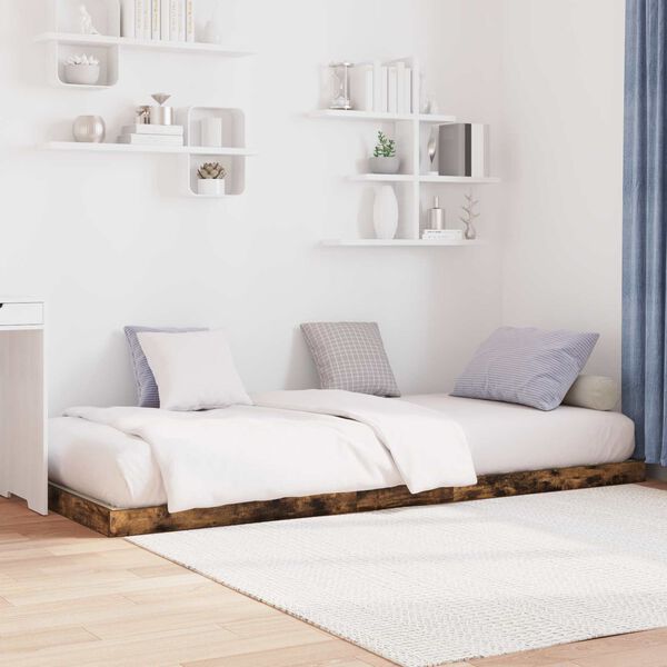 vidaXL P&otilde;randavoodiraam Suitsetatud tamm 90 x 200 cm Tehispuit