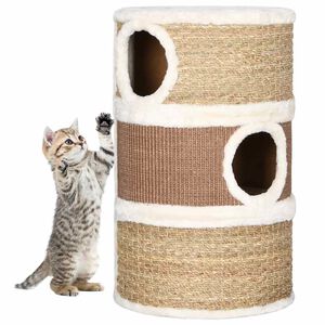 vidaXL kraapimispuuga kassimaja, 60 cm mererohi