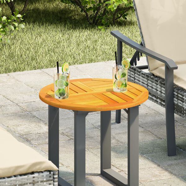 vidaXL lauaplaat, &Oslash;50x2 cm, &uuml;mmargune, akaatsiapuit