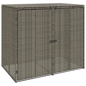 vidaXL Pr&uuml;gikast 2 tk Hall 130 x 80 x 115 cm Polyethylene