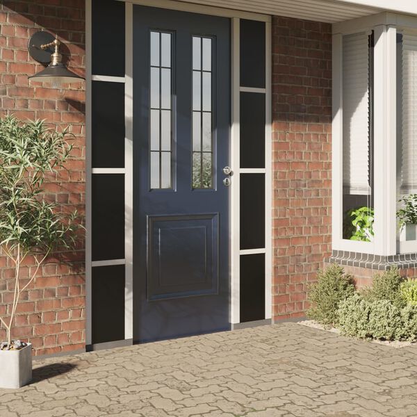 vidaXL staatiline aknakile, j&auml;&auml;tunud, must, 90x1000 cm, PVC