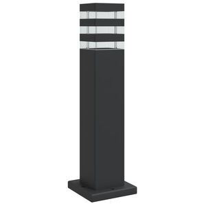 vidaXL aia lambipost, must, 50 cm, alumiinium