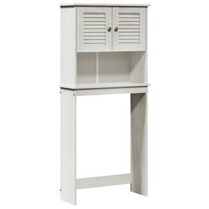 vidaXL Pesumasina kapp VIGO Valge ja antiikvalge 72,5 x 27 x 161 cm
