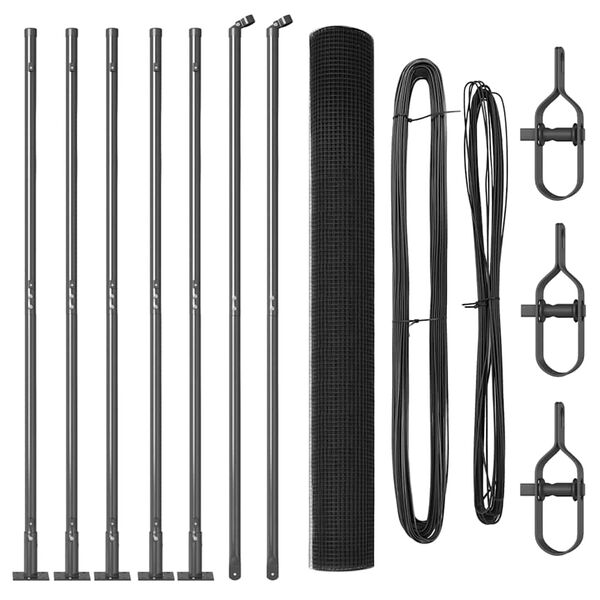 vidaXL Aiapost Hall 10 x 1,6 m (25 x 25 mm v&otilde;rk) Terased ja PVC