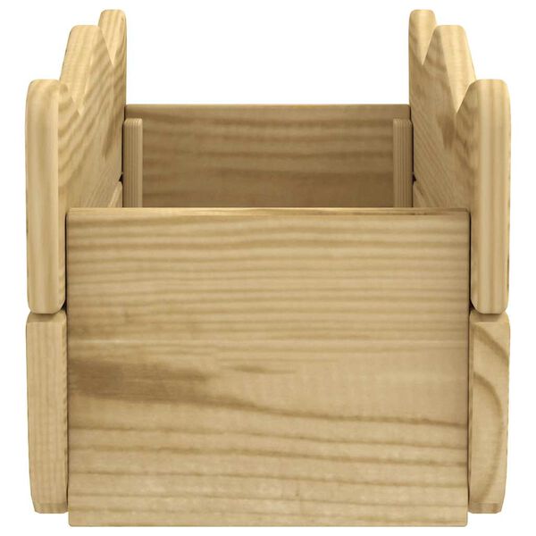 vidaXL aia taimelava 50 x 18 x 18 cm immutatud männipuidust