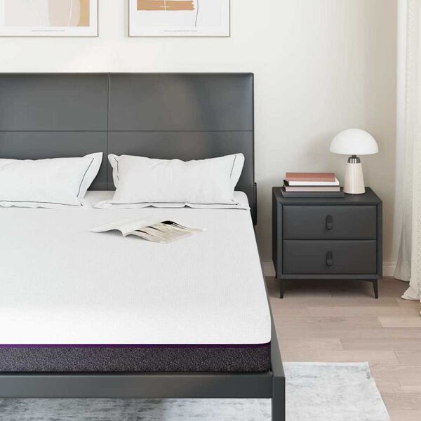 vidaXL Madrats Valge ja hall 160 x 200 cm Mälupadi