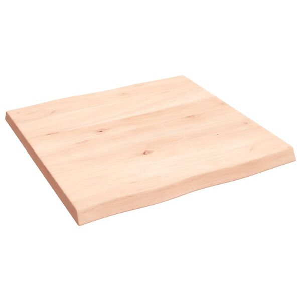 vidaXL lauaplaat, 60 x 60 x (2-4) cm, t&auml;ispuit, naturaalsed servad