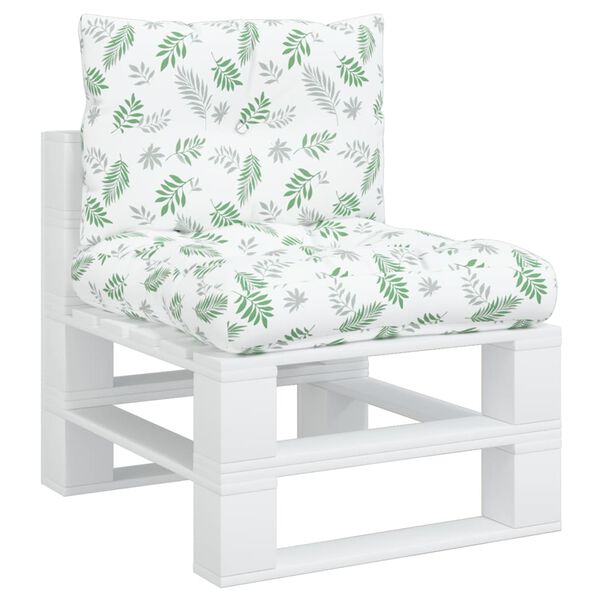 vidaXL euroaluse istmepadjad 2 tk, lehe mustriga, oxford kangas