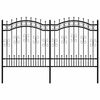 vidaXL aiapiire KAMPEN odaotsaga, must, 240 x 125 cm, teras