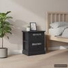 vidaXL &ouml;&ouml;kapid 2 tk, must, 38 x 28 x 45 cm, Paulownia puit