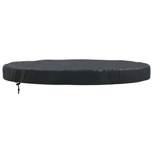 vidaXL V&auml;likaua kate Must 102 x 102 x 10 cm 600D Oxford Kangas