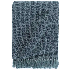 vidaXL pleed, puuvill, 125 x 150 cm, indigosinine