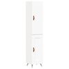 vidaXL kõrge kapp, valge , 34,5x34x180 cm, tehispuit
