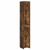 vidaXL Vannitoa kapp Suitsutatud tamm 30 x 33 x 190 cm Tehispuit