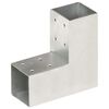 vidaXL posti&uuml;hendus L-kujuline, tsingitud metall, 71 x 71 mm