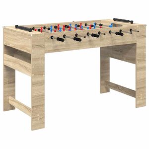 vidaXL Foosball laud Sonoma tamm 125 x 60,5 x 80 cm Tehispuit